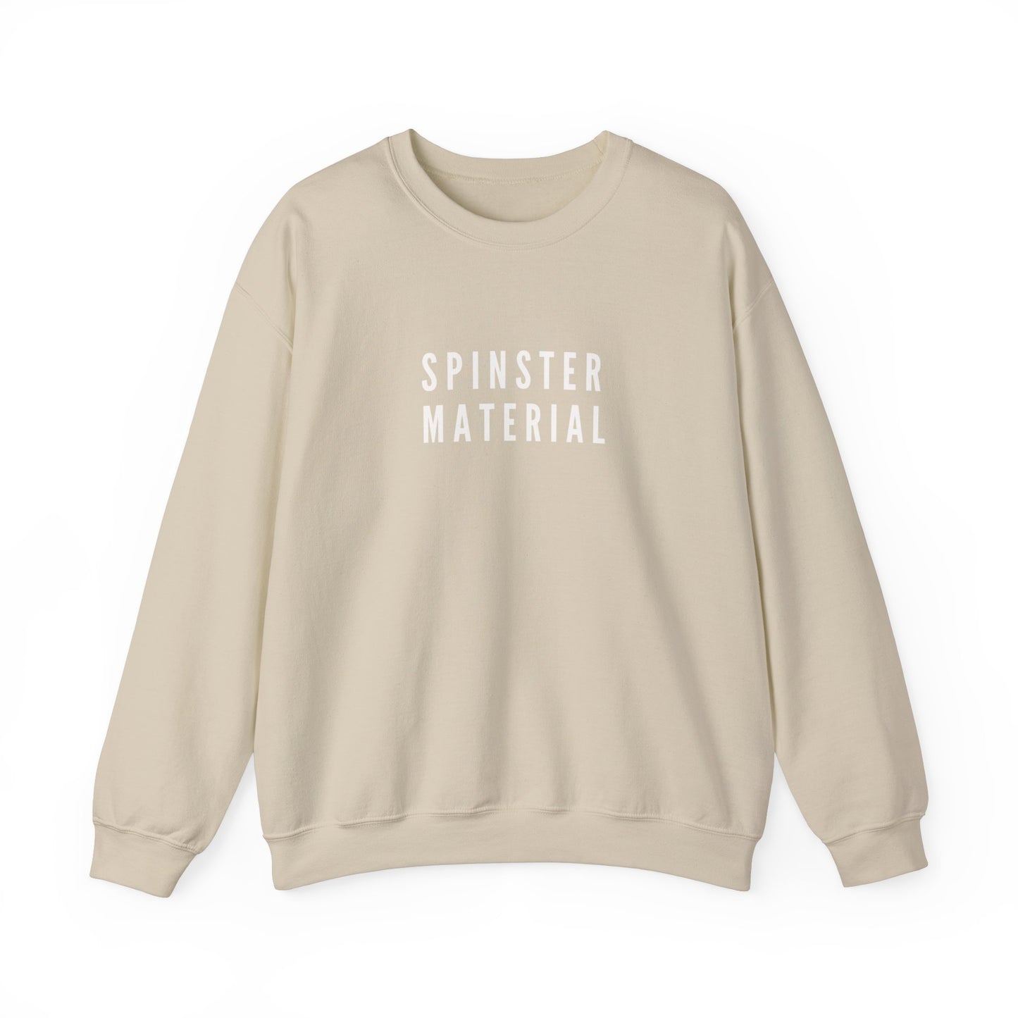 Minimal Spinster Material Sweatshirt