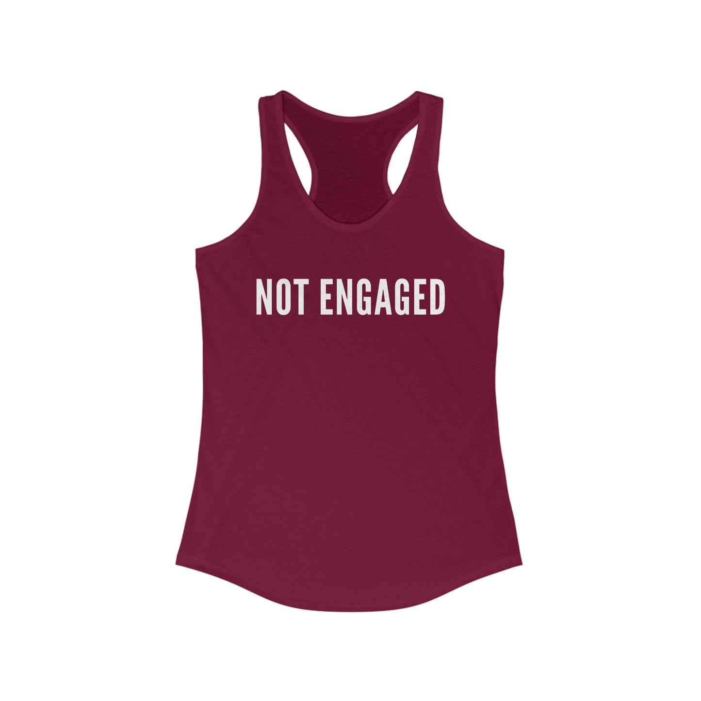 Minimal Not Engaged Racerback Tank